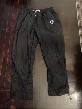 SHEIN Black Drawstring track pants sz L